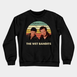 Vintage Wet Bandits Comedy Film Gift For Fans Crewneck Sweatshirt